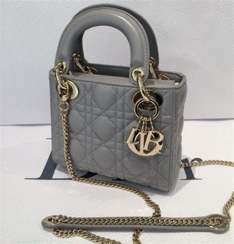 mini lady dior bag grey|lady dior mini bag price.